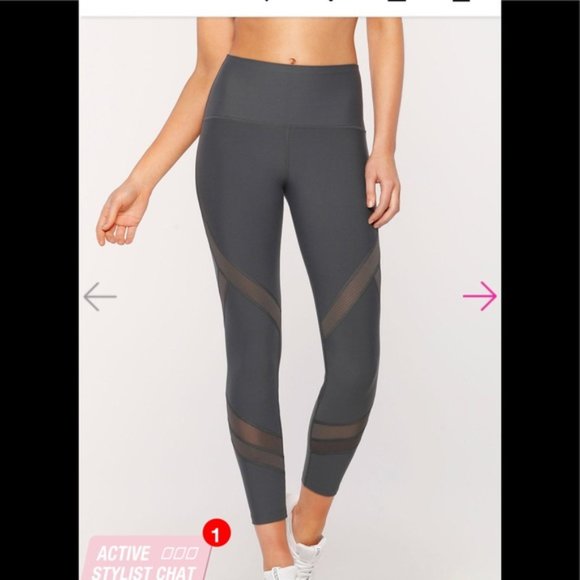 EUC! LORNA JANE Edge Core Ankle Biter Tight in Grey! - Picture 3 of 6